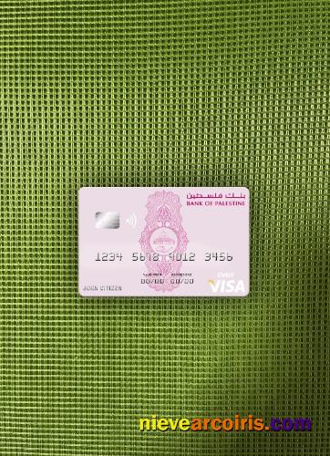 Palestine Bank of Palestine visa debit card photolook